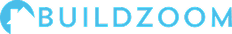 Blue logo with text 'BUILDZOOM'