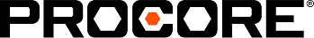 Procore logo with orange dot
