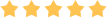 Five yellow stars in a row