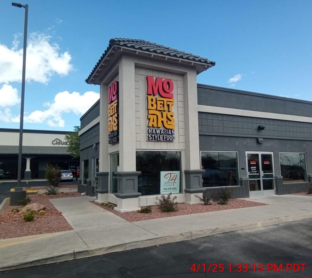 Hawaiian style food restaurant exterior